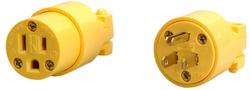 15 Amp Large Dead Front Female Connector in Yellow