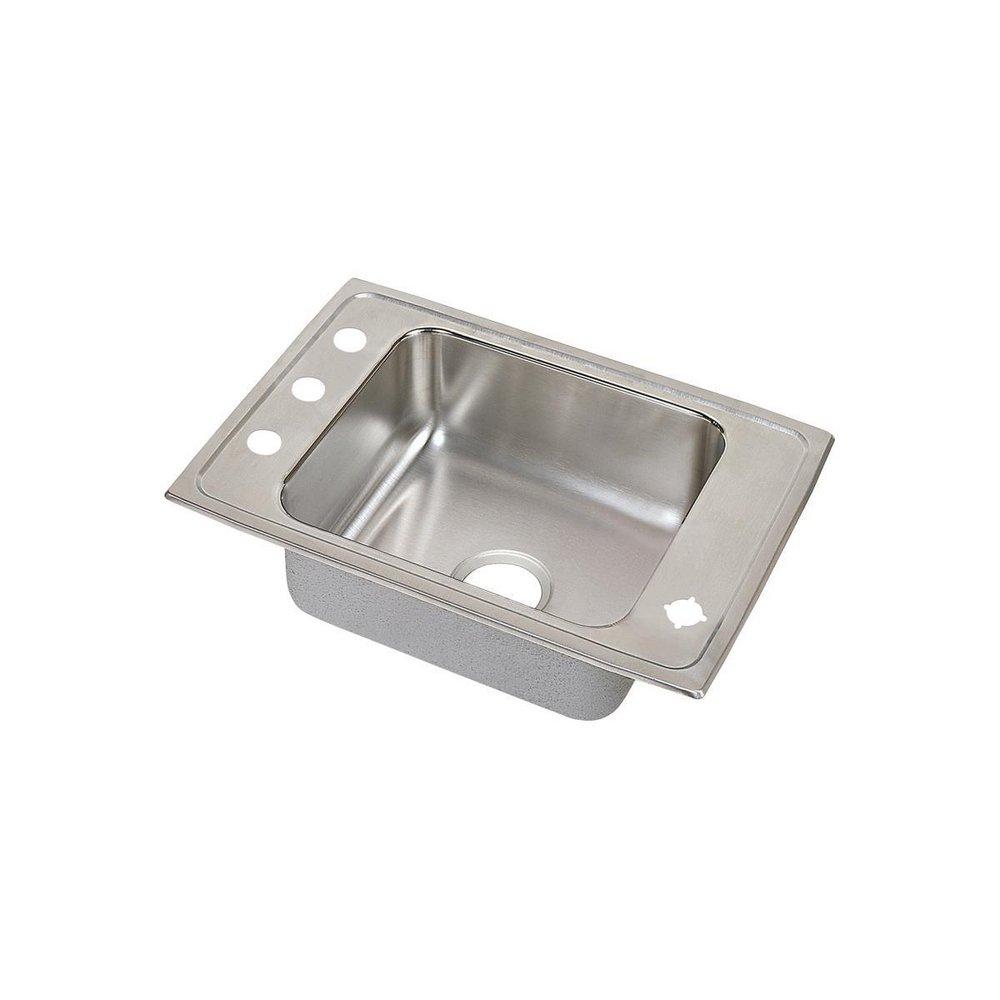 22 X 20 2 Hole Single Band Stainless Steel TM CLRM SINK LUST 