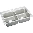 Elkay Lustrous Highlighted Satin 4-Hole 1-Bowl Topmount or Drop-In Kitchen Sink with Full Spray Sides and Bottom 