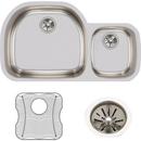 Elkay Stainless Steel 25 X 17 4 Hole Single Band SR CLIP SINK *LUSTER Stainless Steel 
