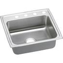 2 Hole Single Bowl Self-Rimming and Drop-In Stainless Steel Kitchen Sink in Lustertone