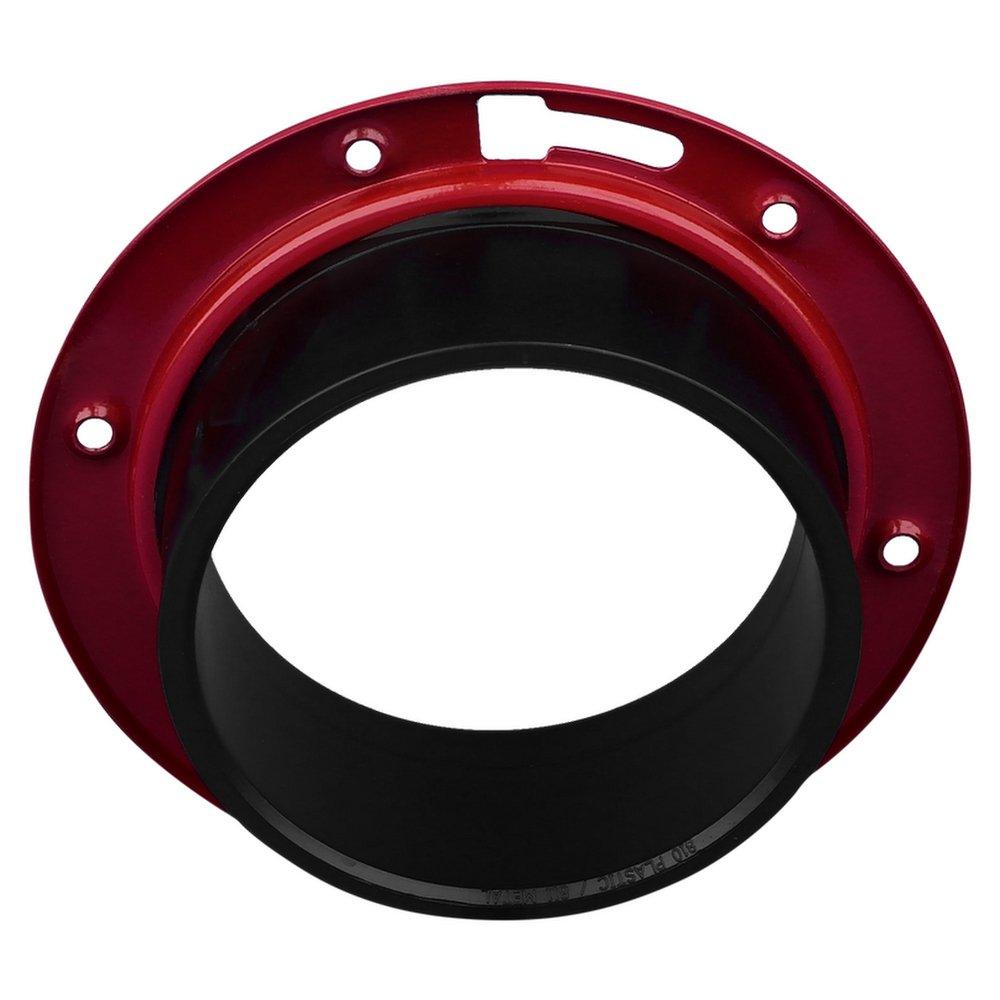 Black ABS DWV Adjustable Closet Flange With Metal Ring 