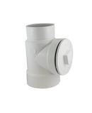 4 x 3 x 4 in. Hub Reducing and DWV PVC Clean-Out Tee with Plug