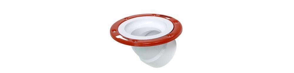 IPEX USA 4 in. PVC 45 Degree Closet Flange with Plastic Ring 