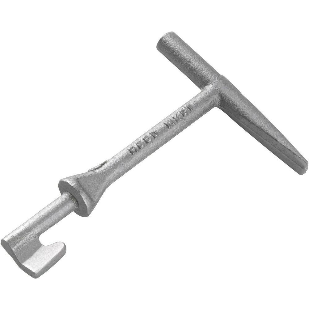 REED Silver T-handle Meter Box Lid Key and Curb Box Key 