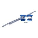 HoldRite™ Silver Galvanized Plastic Telescoping Bracket in Silver, White and Purple 