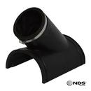NDS Black Sewer Plastic Saddle Wye with Clamp 