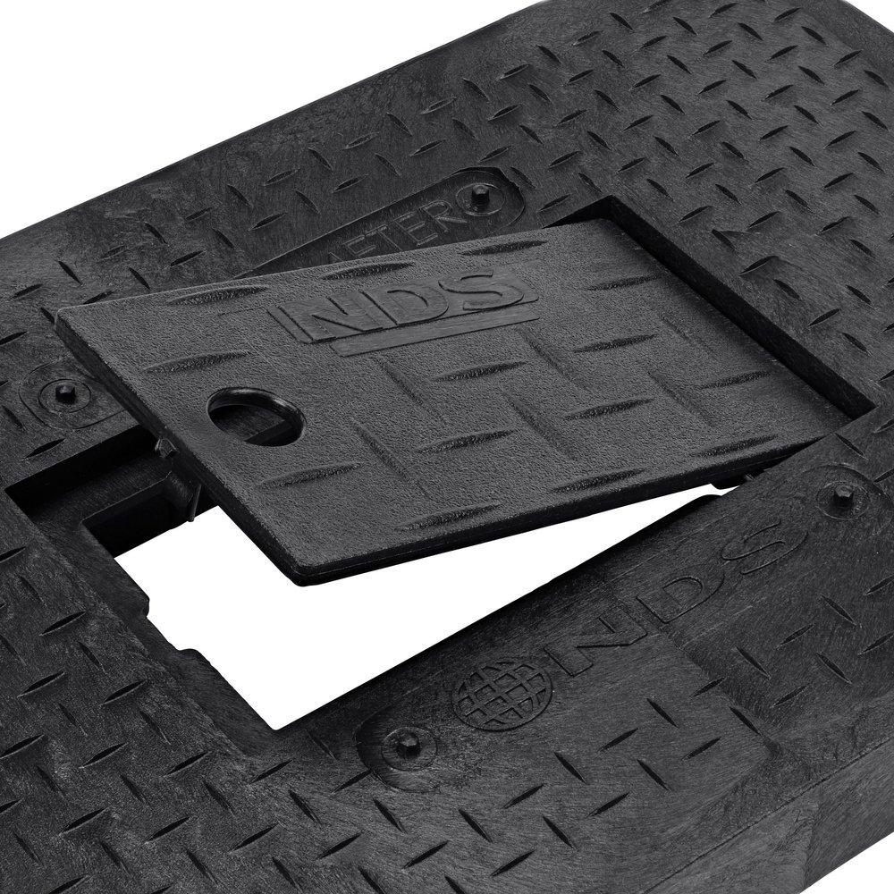 NDS Black 12 in. Ductile Iron Standard Meter Reader Cover 