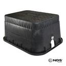 Jones Stephens Black 12 x 17 in. Standard Box with Ductile Iron Meter Reader Cover 