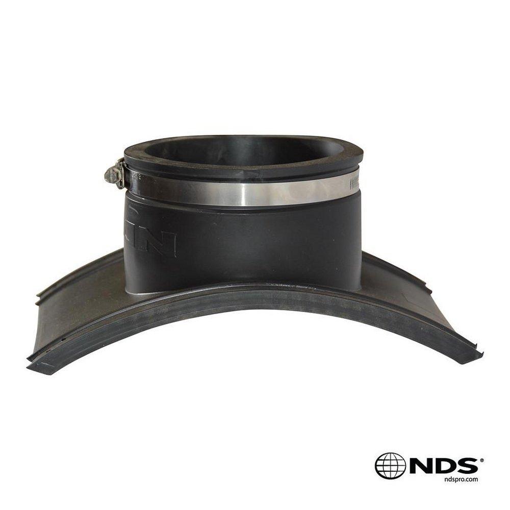 NDS Black Sewer Plastic Saddle with Clamp 