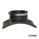 NDS Black Sewer Plastic Saddle with Clamp 