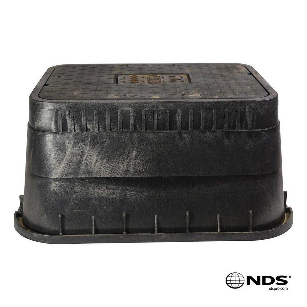 NDS Black 12 x 17 in. Cast Iron Standard Box with Ductile Iron Reader Cover 