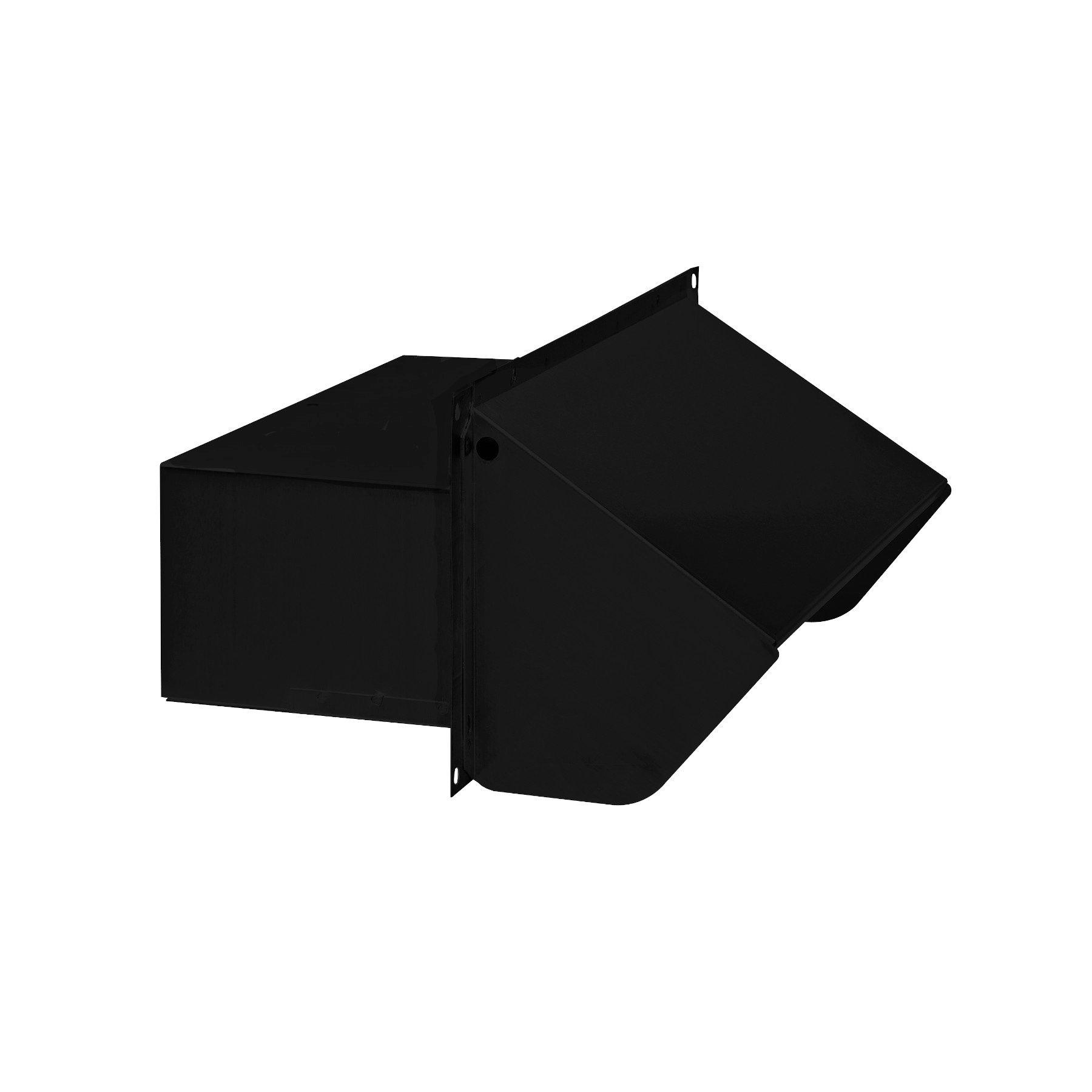 Broan-NuTone Black 5-5/8 x 4-7/8 x 10 in. Wall Vent Steel 