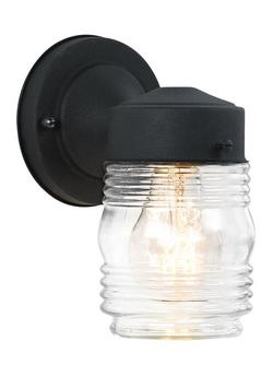 4-1/2 in. 100 W 1-Light Medium Lantern in Black