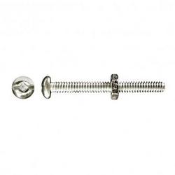 1/4 x 3/4 in. Zinc Plated Round Head Stove Bolt with Nut