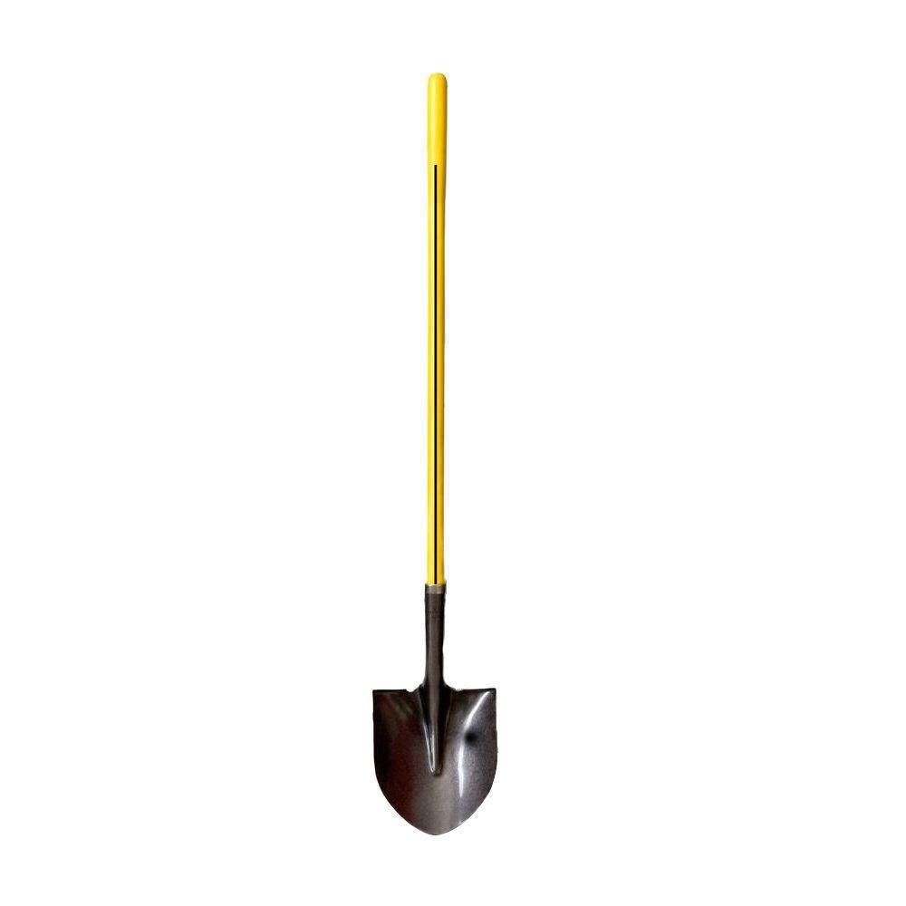 Nupla Corporation Black Round-Point Hollow-Back Shovel 