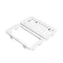 PROFLO&reg; White 9-1/2 in. Split Half Top Grate 