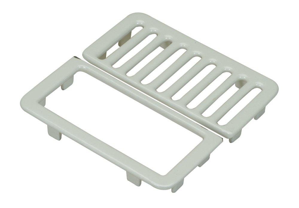 PROFLO&reg; White 9-1/2 in. Split Half Top Grate 