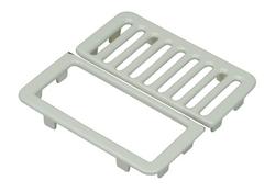 9-1/2 in. Split Half Top Grate White