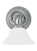 Seagull Lighting Brushed Nickel 100 W 1-Light Medium Sconce 