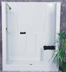 60 x 36 in. Fiberglass Reinforced Plastic Shower with Left-Hand in White