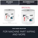 WypAll&reg; White 13-2/5 in. Jumbo Wipes Roll in White 