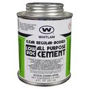 WHITLAM Fast Set Plastic Clear Pipe Cement 