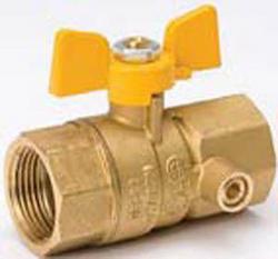 1/2 in. Forged Brass Threaded Lever Handle Gas Ball Valve