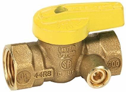 B&K Chrome Plated Forged Brass FPT T-Handle Gas Ball Valve 