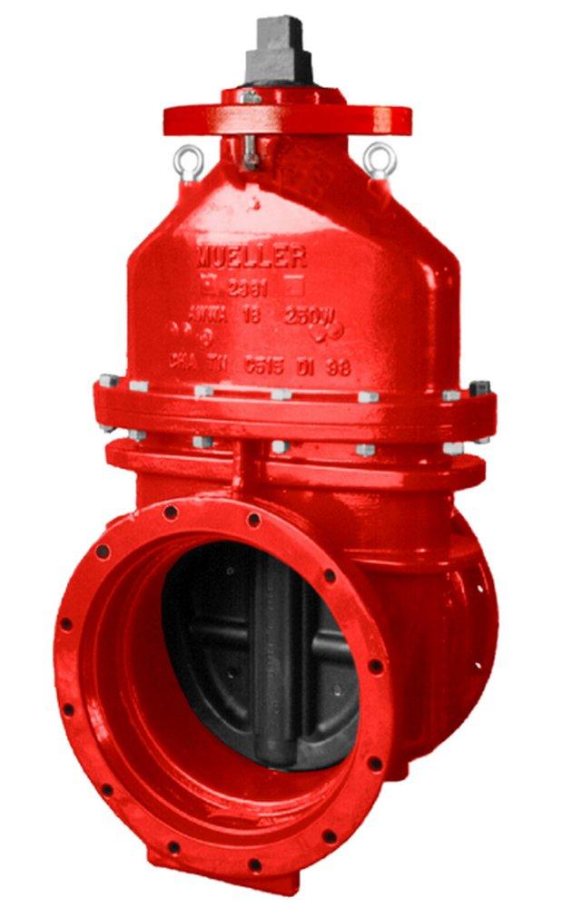 Mueller Company Mechanical Joint x Flanged Ductile Iron Open Left Resilient Wedge Gate Valve (Less Accessories) 