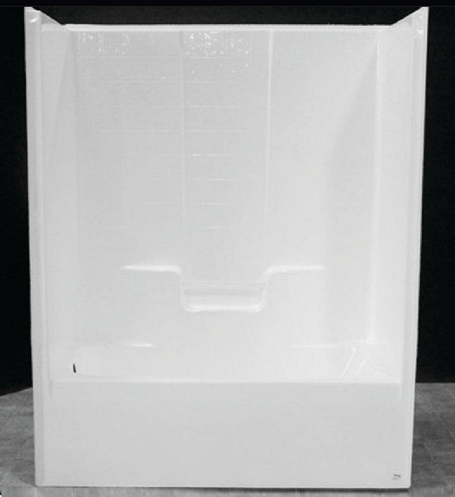 Bathcraft White 59-3/4 x 33 in. Tub and Shower 