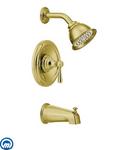 Single Handle Single Function Bathtub & Shower Faucet in Polished Brass (Trim Only)