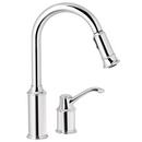 Single Handle Pull Down Kitchen Faucet with Power Clean and Reflex Technology in Chrome