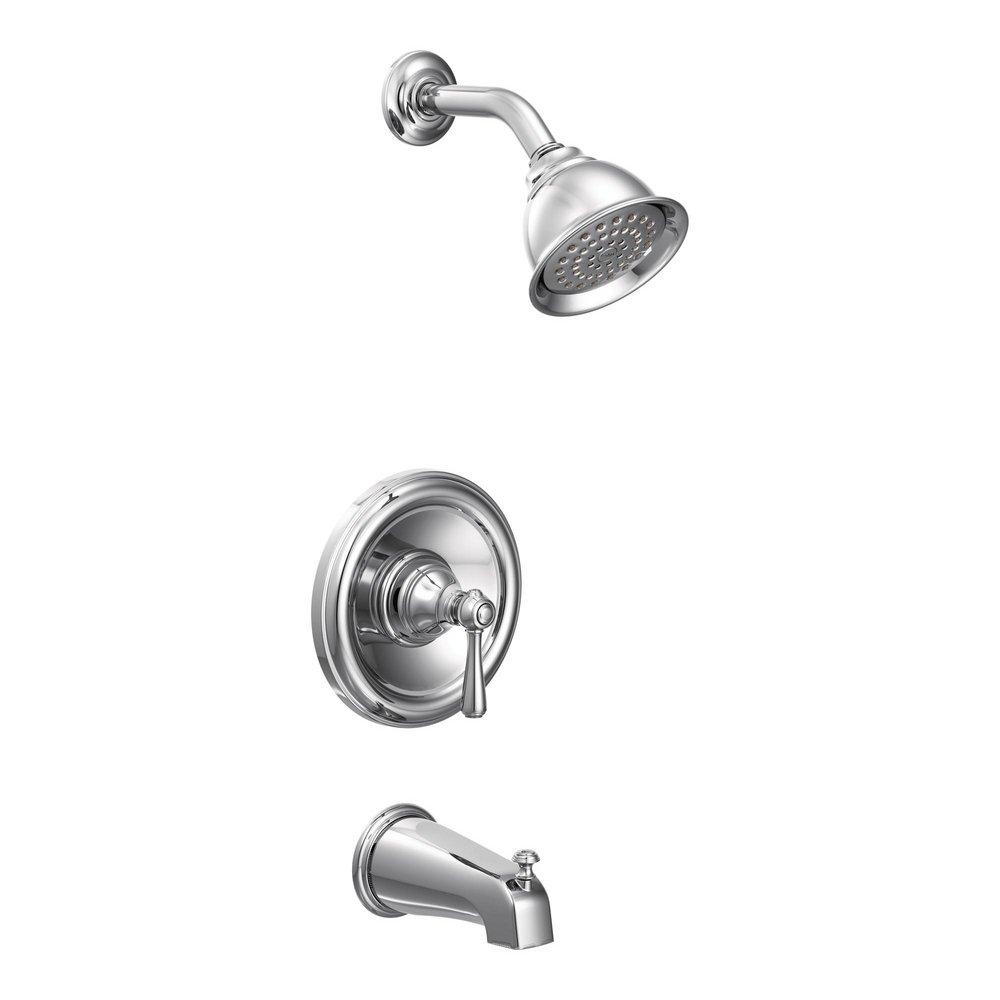 Moen Chrome Single Handle Single Function Bathtub & Shower Faucet (Trim Only) 