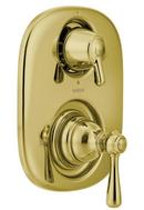 Two Handle Moentrol Pressure Balanced with Transfer Valve Trim in Polished Brass