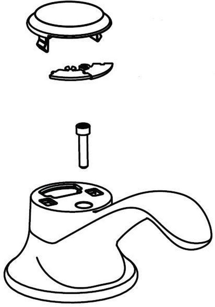 Moen Stainless Handle Kit for 7590 Series Kitchen Faucets 