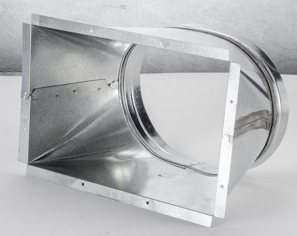 Unico 15 in. Adapter Galvanized Steel 18 ga 