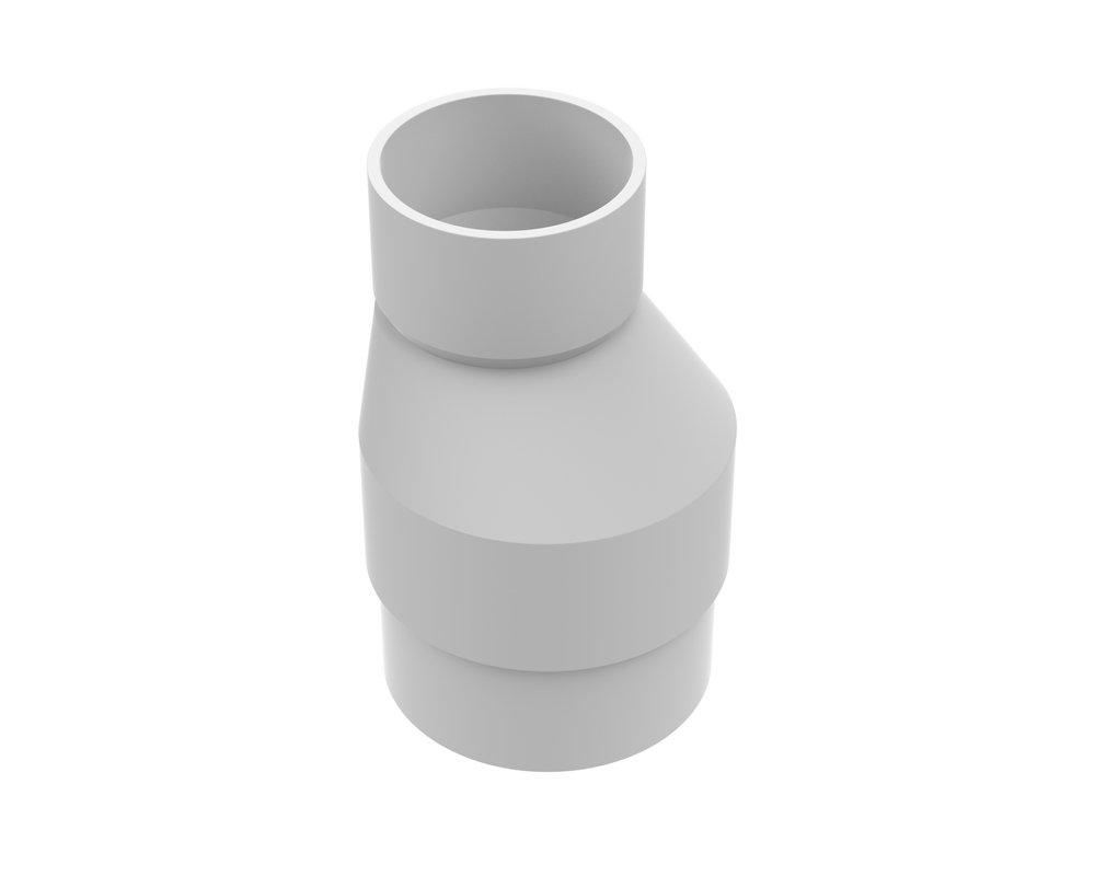 Multi-Fittings Corporation White Spigot x Hub PVC DWV Bushing in White 