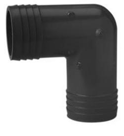 1-1/2 in. Barbed PVC 90 Degree Elbow