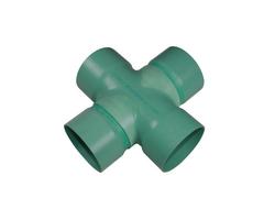 8 in. Hub Solvent Weld Sewer Straight SDR 35 PVC Cross