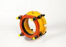 Romac Industries Flanged Yellow Shop Coated Ductile Iron Coupling Adapter 