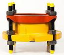 Romac Industries Black Flanged Yellow Shop Coated Ductile Iron Coupling Adapter 