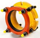 8 in. Flanged Yellow Shop Coated Ductile Iron Coupling Adapter