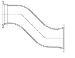 12 x 18 in. Mechanical Joint x Plain End Ductile Iron C153 Offset (Less Accessories)
