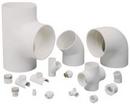 White Socket Reducing Schedule 40 PVC Tee 