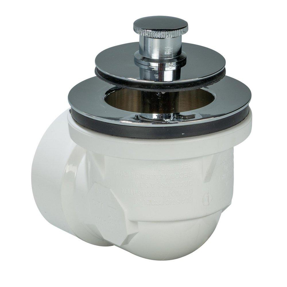 AB & A&trade; Chrome Plastic Push-Pull Drain 