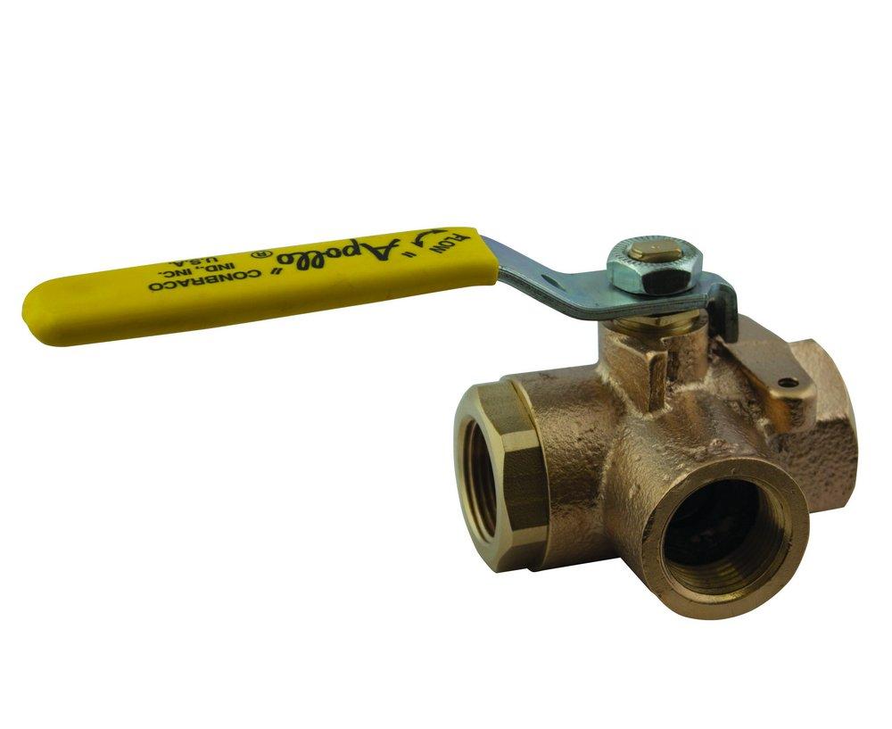 Apollo Valves Yellow Bronze Standard Port FNPT 400# Ball Valve 