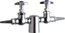 Chicago Faucets Polished Chrome Turret with Double Valve 