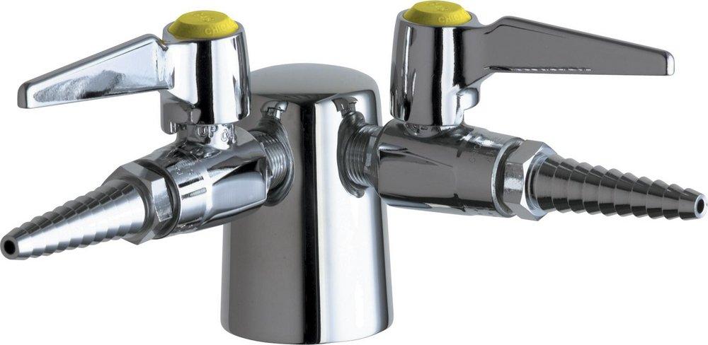 Chicago Faucets Polished Chrome Turret with 2-Ball Valve 