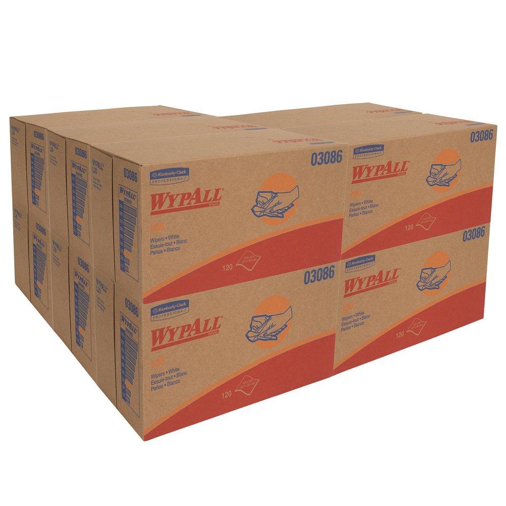 WypAll&reg; White 10 in. Pop-Up Wipes Box White 